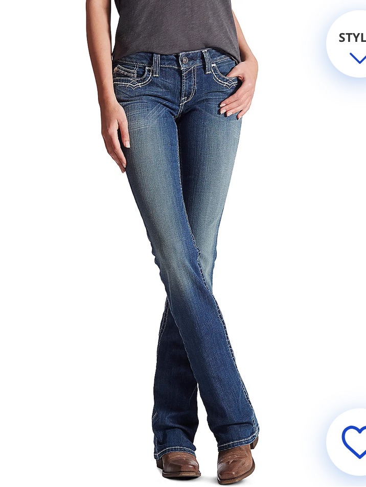 Ariat Women's Bootcut Jeans With Contrast Stitching